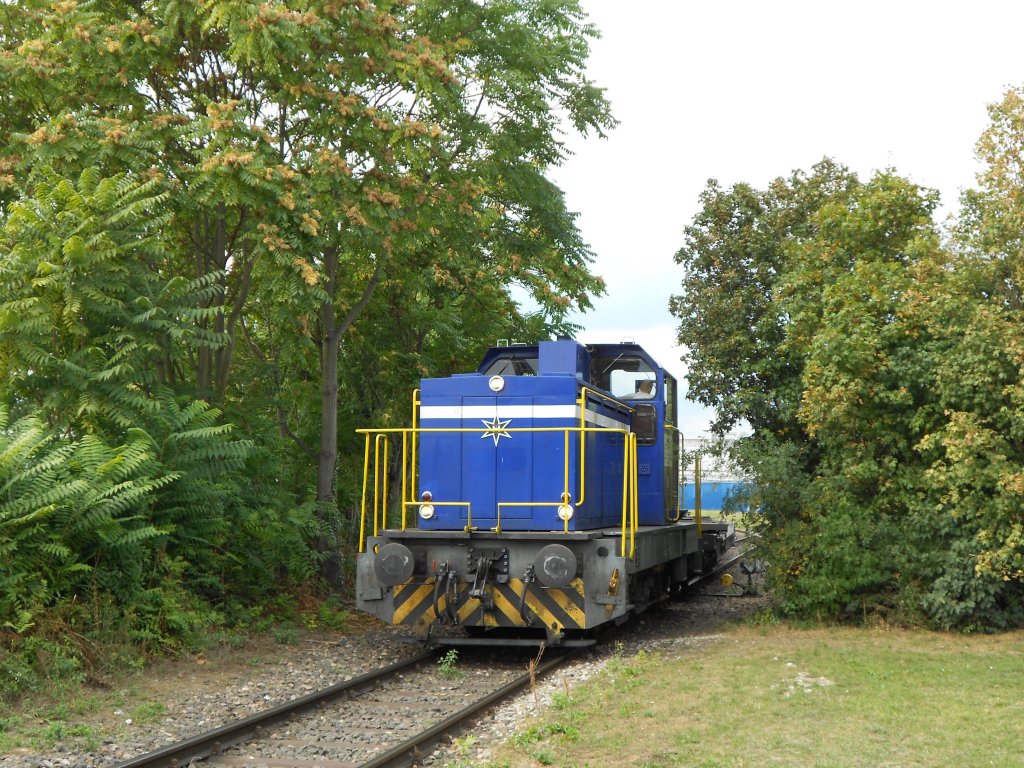 Lok 13 der Rhenus Logistics am 18.09.2012 im Hafen Worms.