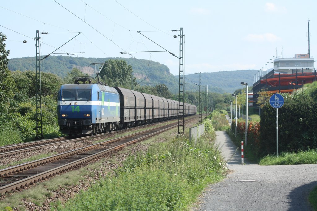 Lok 14 der NIAG aus Moers fuhr am 25.08.11 durch Bonn Limperich.
