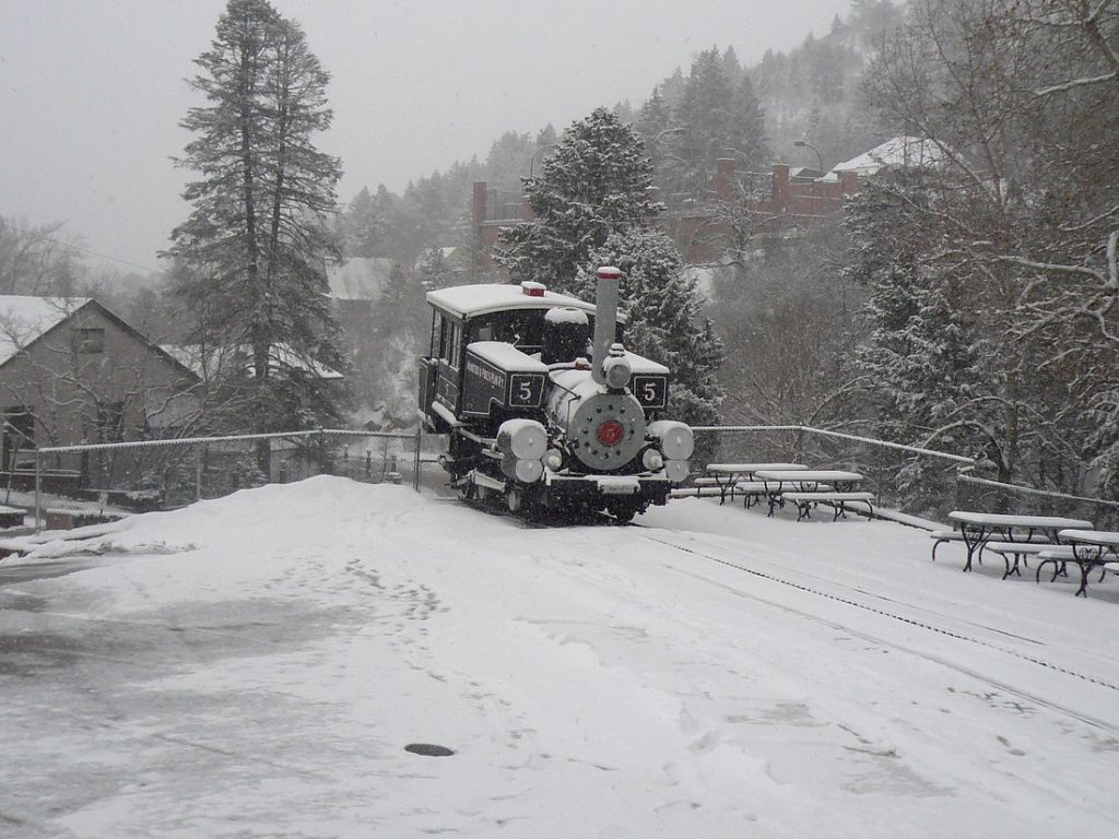 Lok 5 am unteren Ende der Strecke. 19.Mrz 2010.
