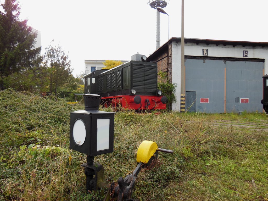Lok der BR V 36 im Eisenbahn und Technikmuseum Schwerin am 28.09.2012