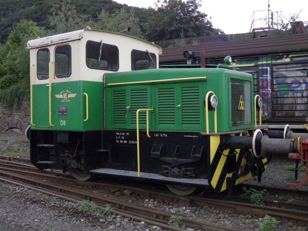 Lok D8 der Brohltalbahn in Brohl (28:08:2011)