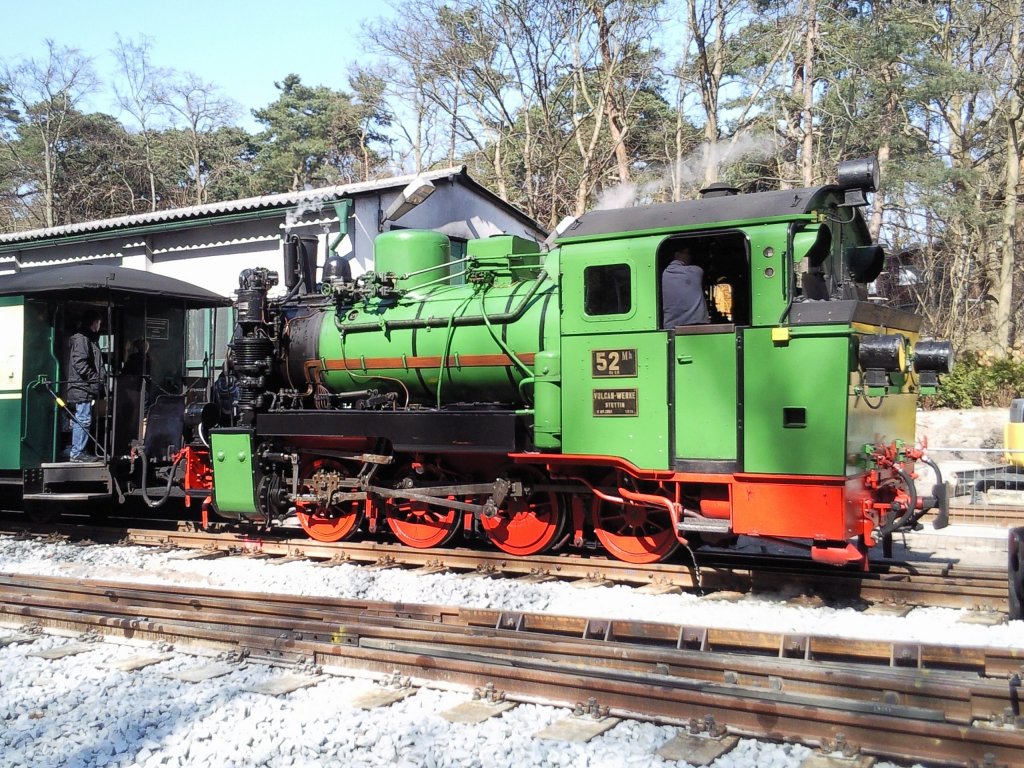 Lok des Rasenden Rolands zur Ostersonderfahrt in Ghren am 06.04.2012
