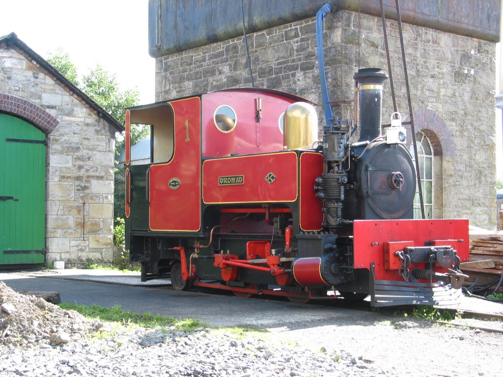 Lok  Dromad  (ex Tralee & Dingle Nr. 1) am 30. August 2004 im Cavan and Leitrim Railway Museum.