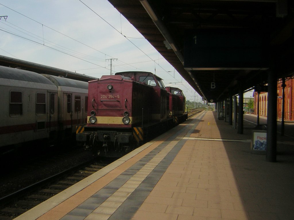 Lok Nummer 204 354-5 Doppelt in Stendal 14.5.2011
