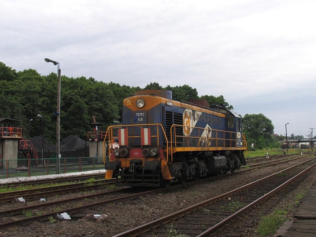 Lok TEM2-148 (CTL Rail) in Wolsztyn (11-7-2007).