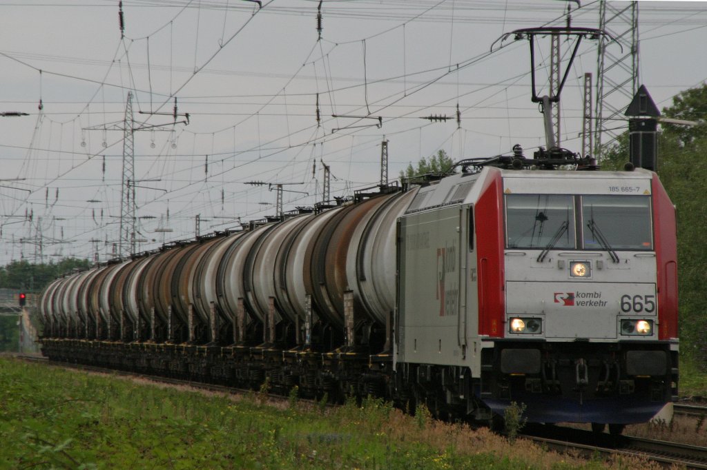 Lokomotion 186 665 am 10.7.11 in Ratingen-Lintorf