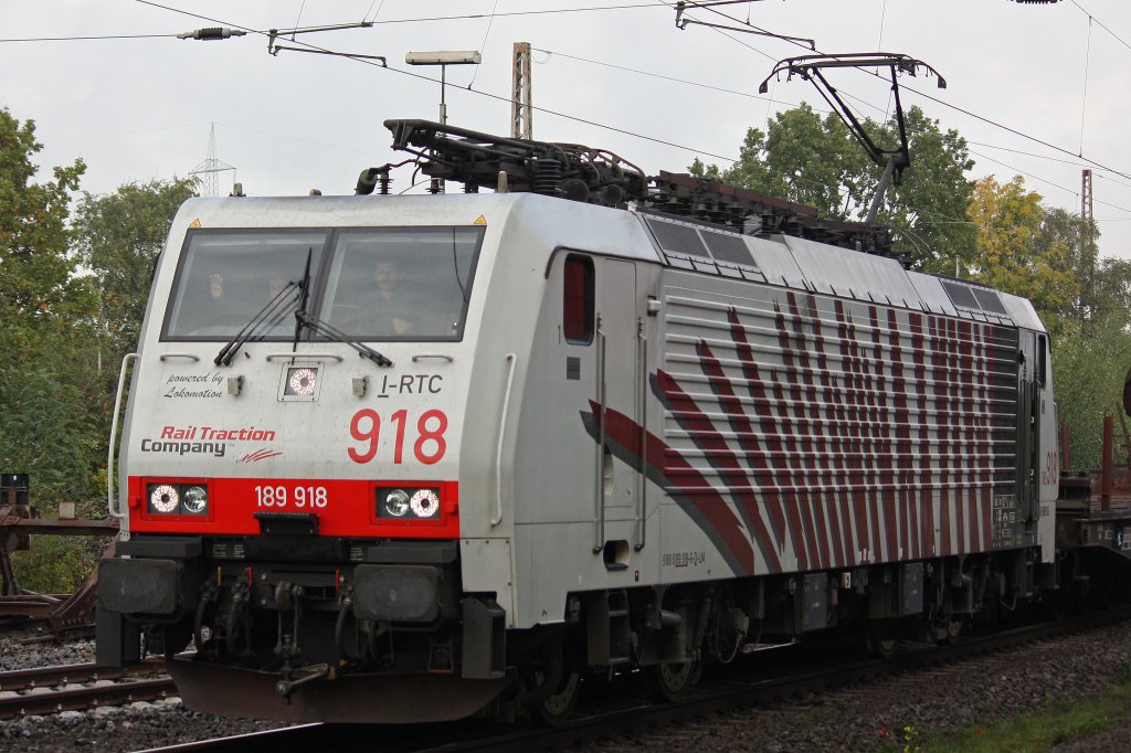 Lokomotion 189 918 am 7.10.12 in Ratingen-Lintorf.