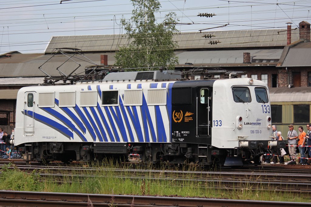 Lokportrait von Lokomotion 139 133 am 2.6.12 in Koblenz-Ltzel.