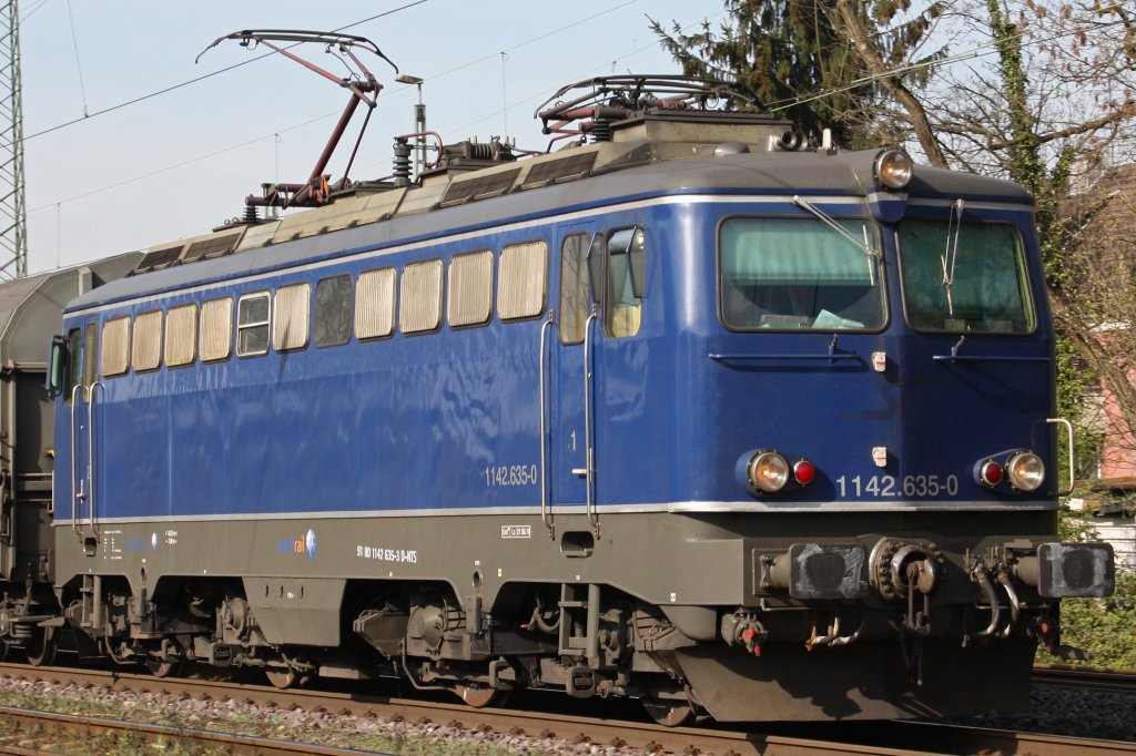 Lokportrait von Northrail 1142.635 am 6.4.11 in Ratingen-Lintorf. Gru an den Tf!