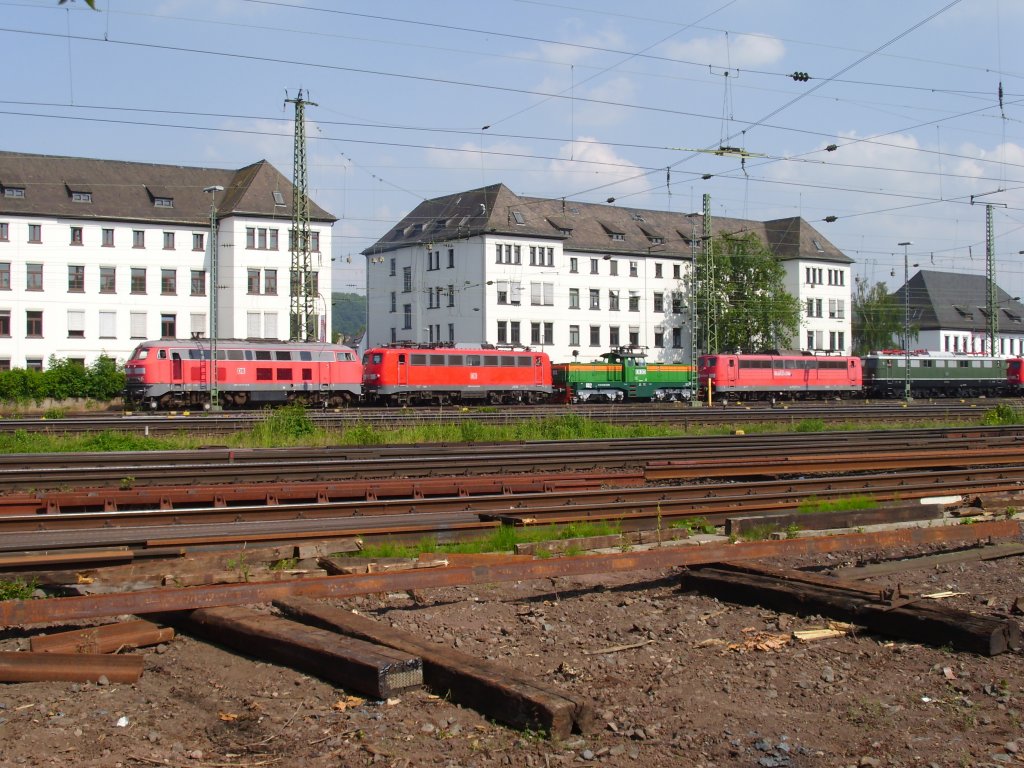 Lokzug bei der Lokparade im DB-Museum Koblenz Ltzel am 21.05.11 