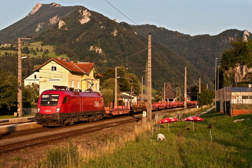 Losenstein, im Abendlicht des 06.07.2011.