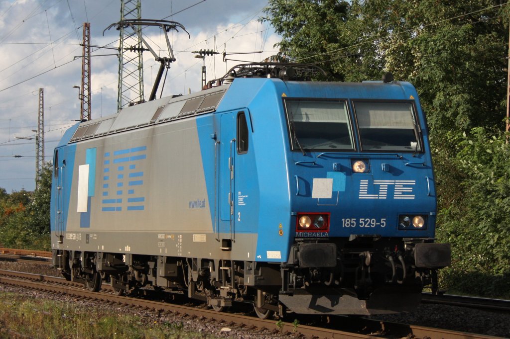 LTE 185 529  Michaela  am 18.9.11 als Lz bei der Durchfahrt durch Ratingen-Lintorf.