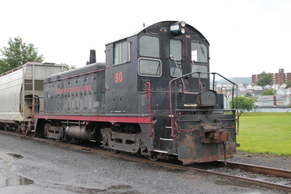Luzerne & Susquehanna SW-7 No. 50 steht in Wilkes-Barre Pennsylvania.  14.8.2011 Foto.