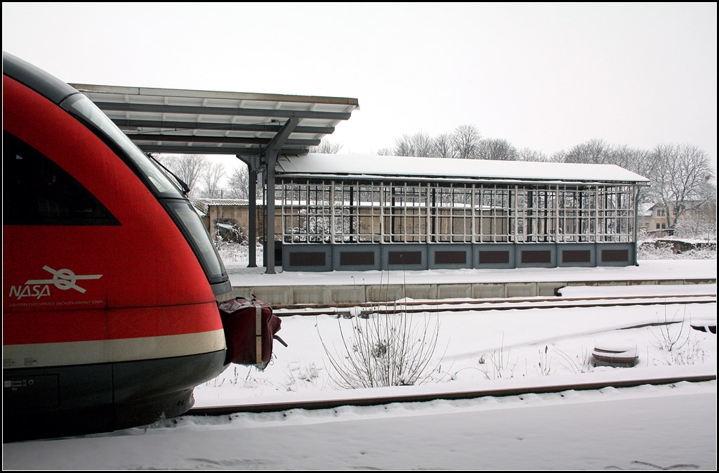 Märzwinter in Sachsen-Anhalt - 

Impression vom Bahnhof in Güsten. 

19.03.2013 (M)