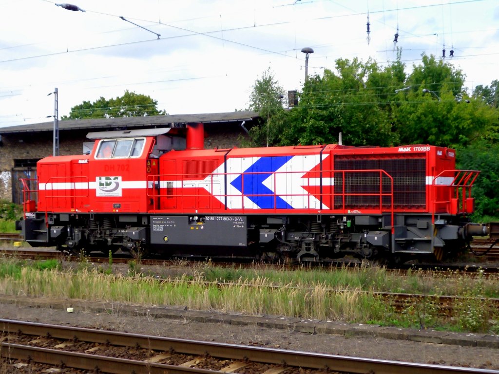 Mak 1770 GG (277 803-3) von LDS, abgestellt am 19.08.2011 im Bf Oranienburg.