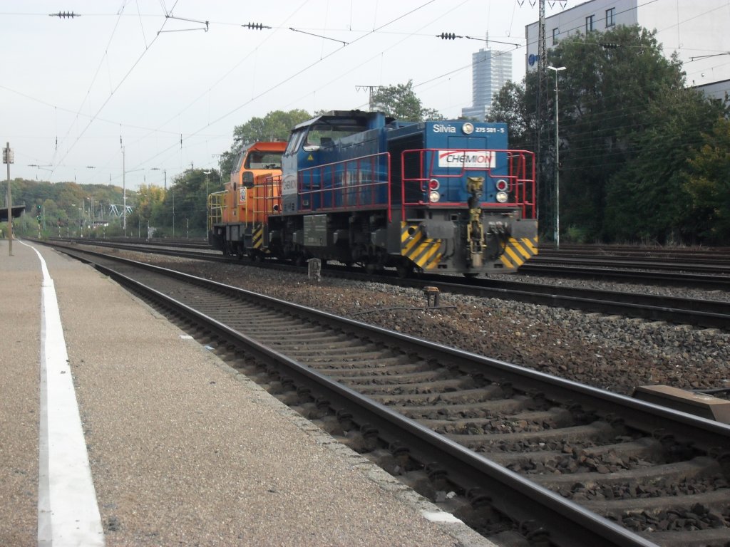 MaK G1206 ChemOil Sylvia mit einer berfhrungsfahrt duch Kln West am 23.10.10