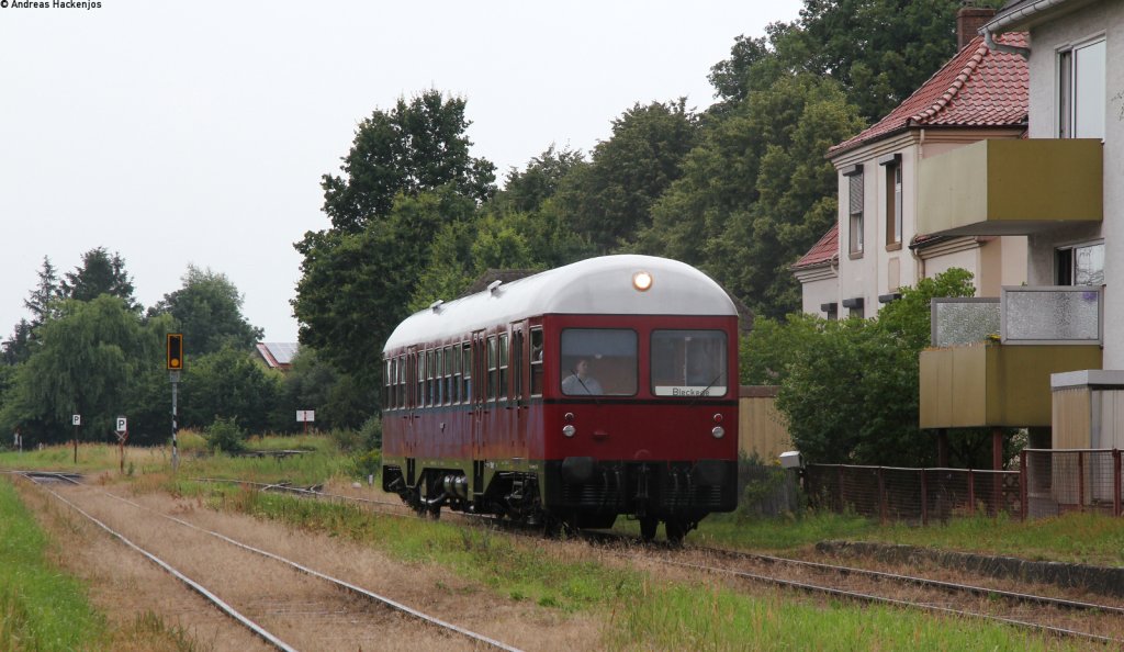 MaK GDT 0518 bei Rangieren in Bleckede 5.8.12