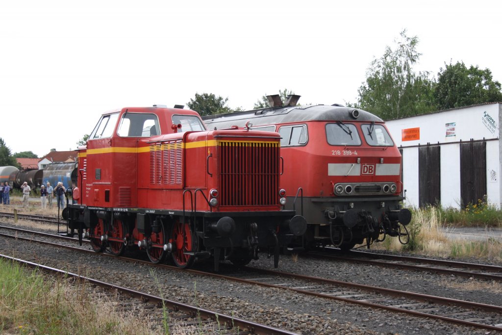 MAK Stangelok und 218 399 standen zusammen in Wittingen am 24.07.2010