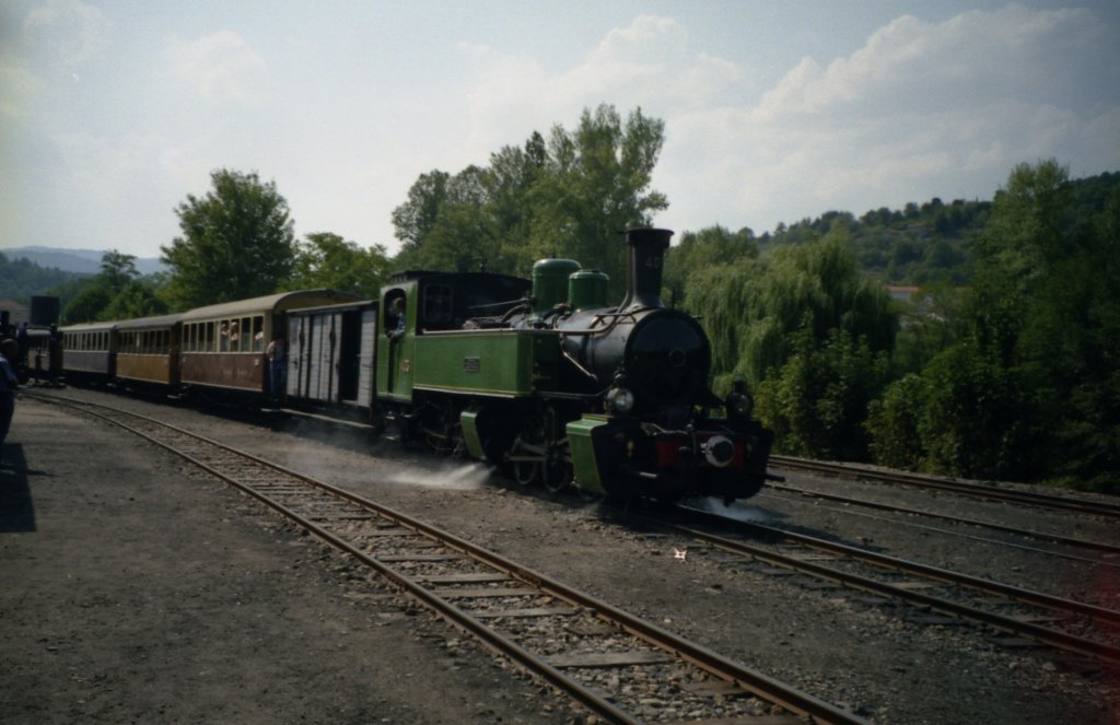 Mallet 030-030T n403 der CFV auf der Rckfahrt von Lamastre nach Tournon (26.09.2003) 