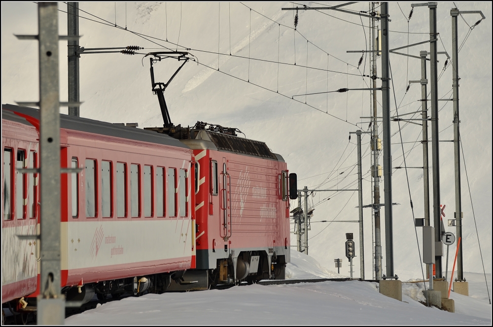 Mastenwald am Oberalp. Mrz 2012.