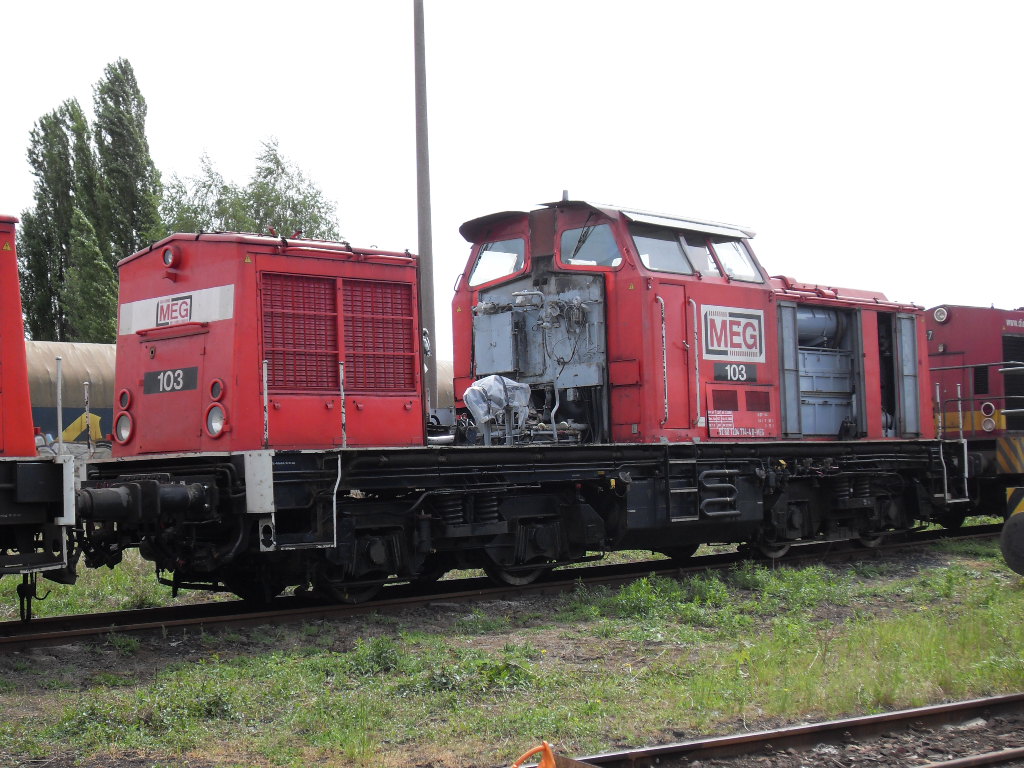 MEG 103 stand beim Tag der offenen Tr so da.traurig oder
