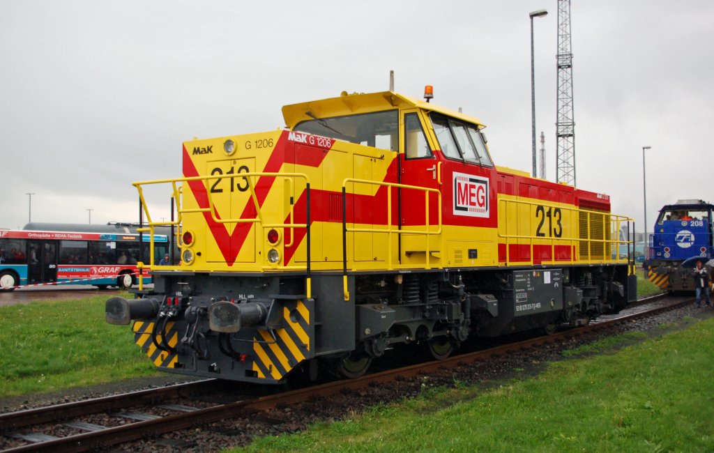 MEG-213 wurde ebenfalls am 04.09.10 auf der Lokschau in Leuna gezeigt.
