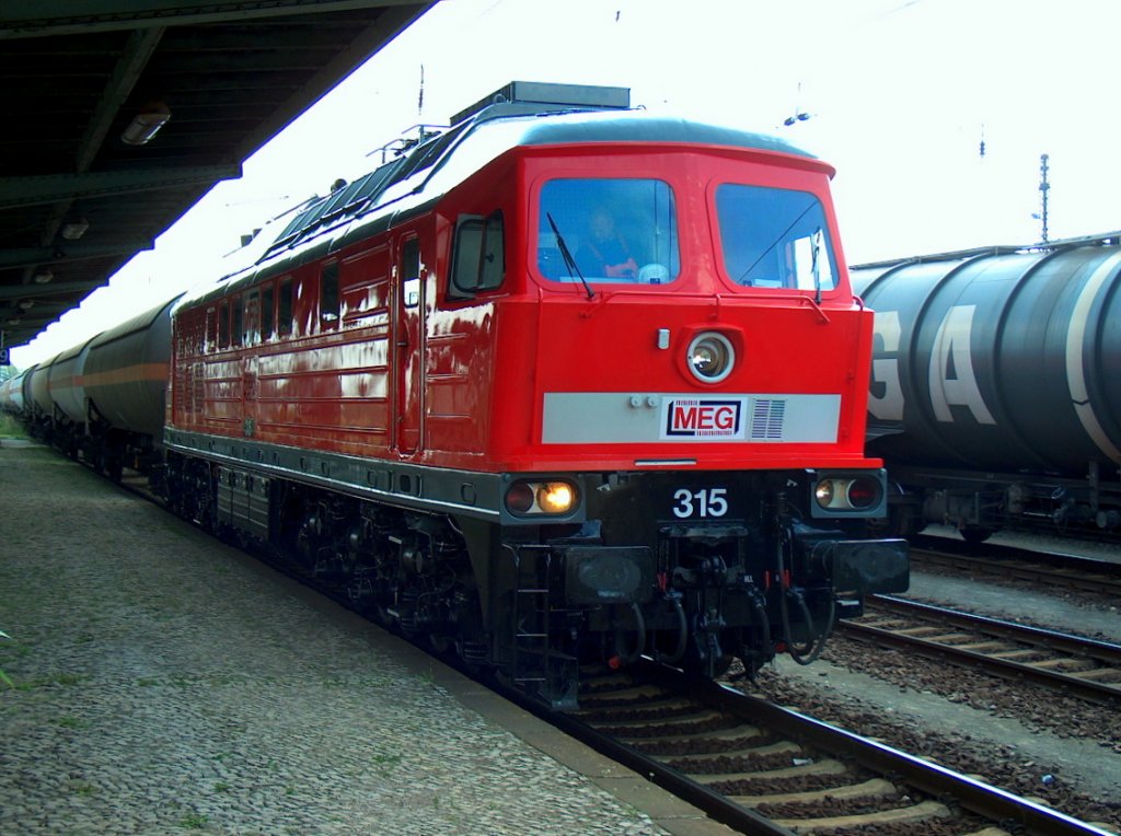 MEG 315 (232 489-5) in Grokorbetha; 05.08.2008