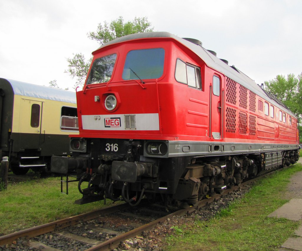 MEG 316 (232 010-9 ) im Bw Weimar; 29.05.2010