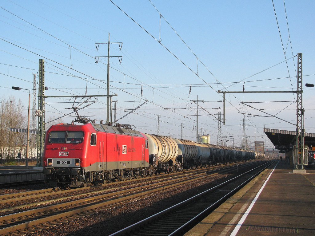 MEG 803 erfreute mich am 5.12. in Berlin Schnefeld besonders. 