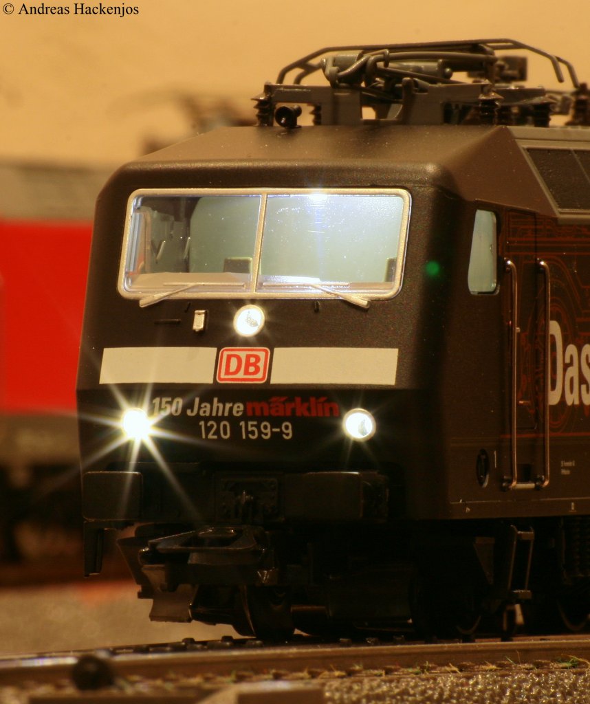 Meine 120 159-9 (M�rklin 37530) Inbetriebnahme 04.12.09