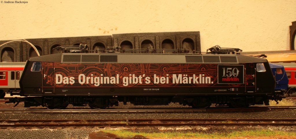 Meine 120 159-9 (Mrklin 37530) Inbetriebnahme 04.12.09