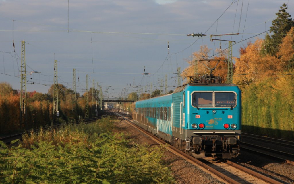 Melez unterwegs Richtung Duisburg. 31.10.10 Dsseldorf-Angermund.