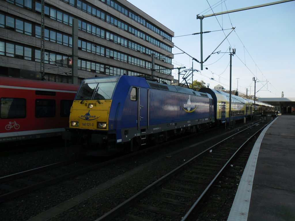 Metromonleilok 146 521 in Hannover HBF am 28.09.2011