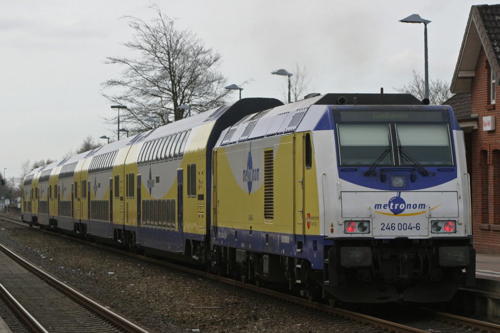 Metronom 246 004 am 1.4.10 in Otterndorf