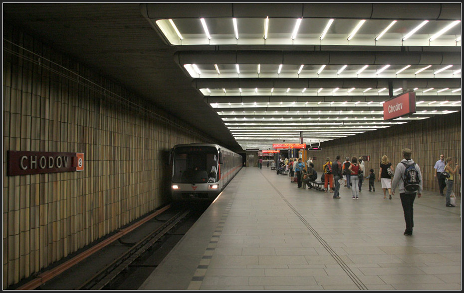 Metrostation Chodov der Linie C. 

13.08.2010 (M)