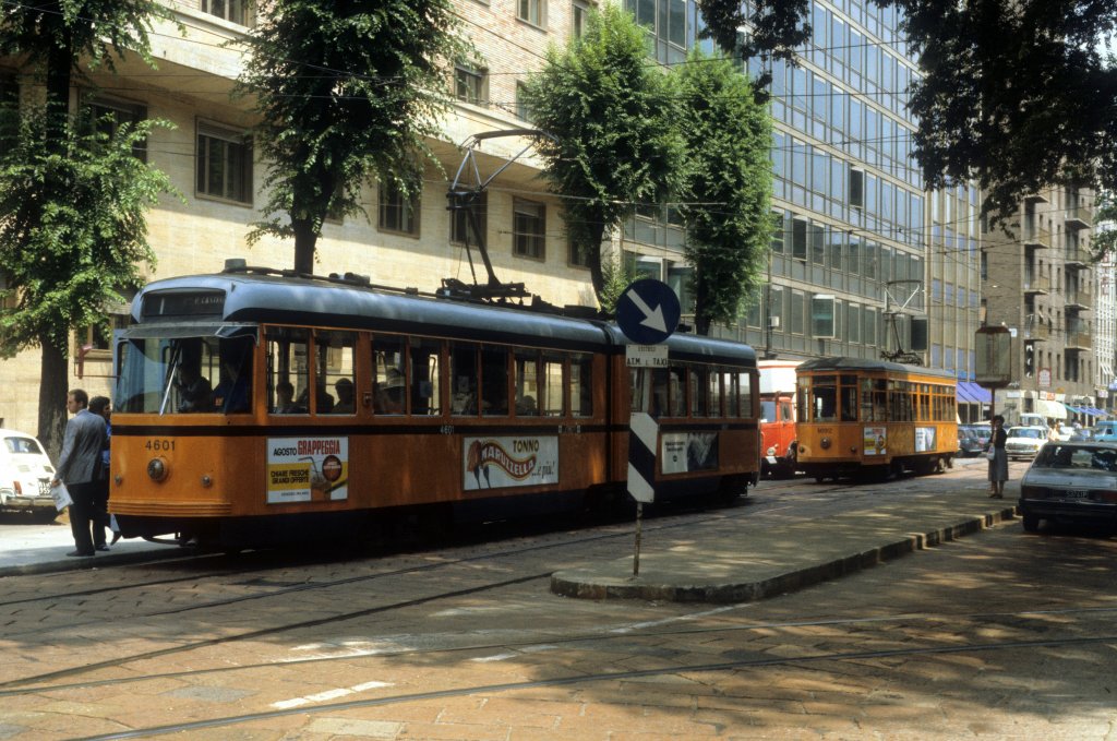 Milano / Mailand ATM SL 1 Stazione Centrale FS im August 1984.