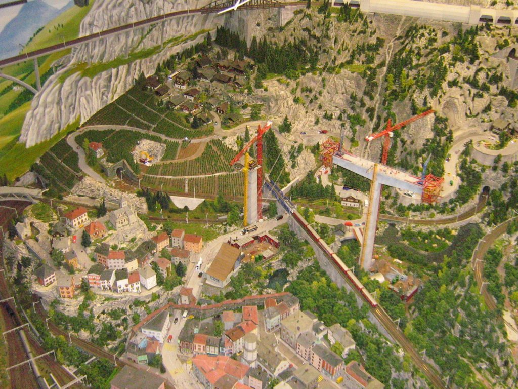 Miniatur Wunderland in Hamburg  Abschnitt Schweiz  am 26.11.2008