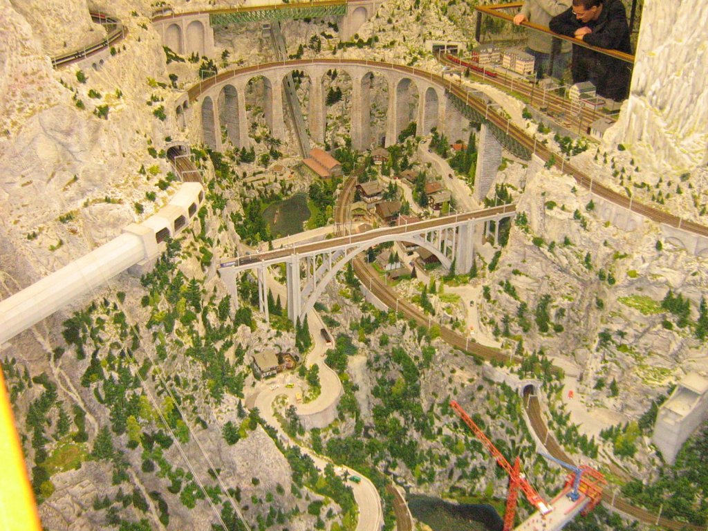 Miniatur Wunderland in Hamburg  Abschnitt Schweiz  am 26.11.2008