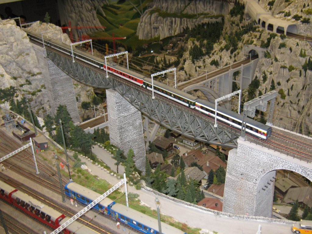 Miniatur Wunderland in Hamburg  Abschnitt Schweiz  am 25.11.2009 