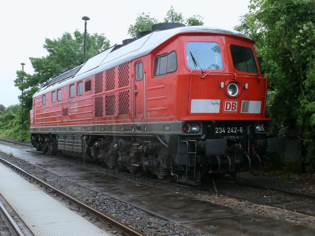 Mit Glck trifft man in Berlin noch die 234 242.Am 14.Juli 2012 hatte ich das Glck die Lok in Berlin Lichtenberg anzutreffen.