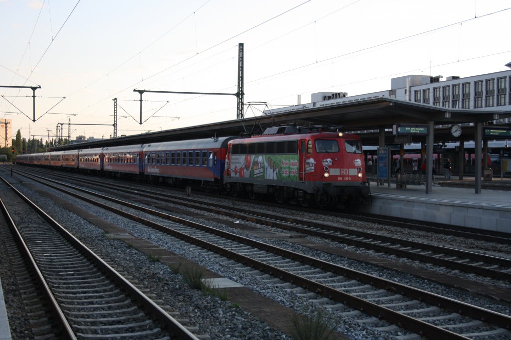 Mit SDZ in Mnchen am 22.07.2012: 110 491-8 Ferrero