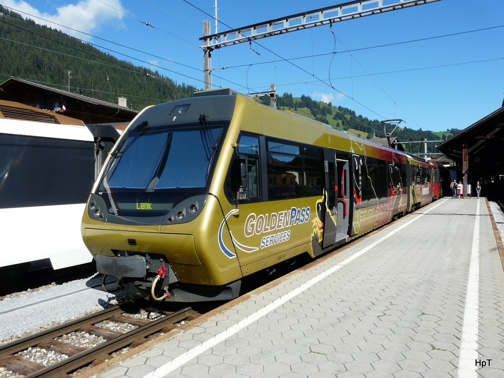 MOB - Regio nach Lenk im Bahnhof Zweisimmen am 05.09.2010