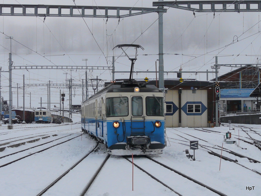 MOB - Triebwagen ABDe 8/8 4002 in Zweisimmen am 03.12.2010