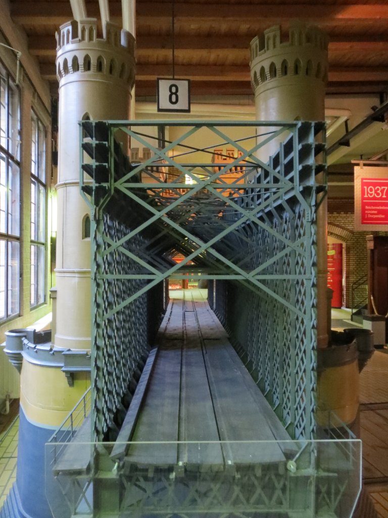 Modell der Weichselbrcke bei Dirschau (Tczew) im Deutschen Technikmuseum Berlin (2012)
