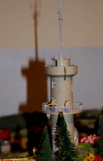 Modellbahn Szene auf der Anlage. Foto 12.03.2012