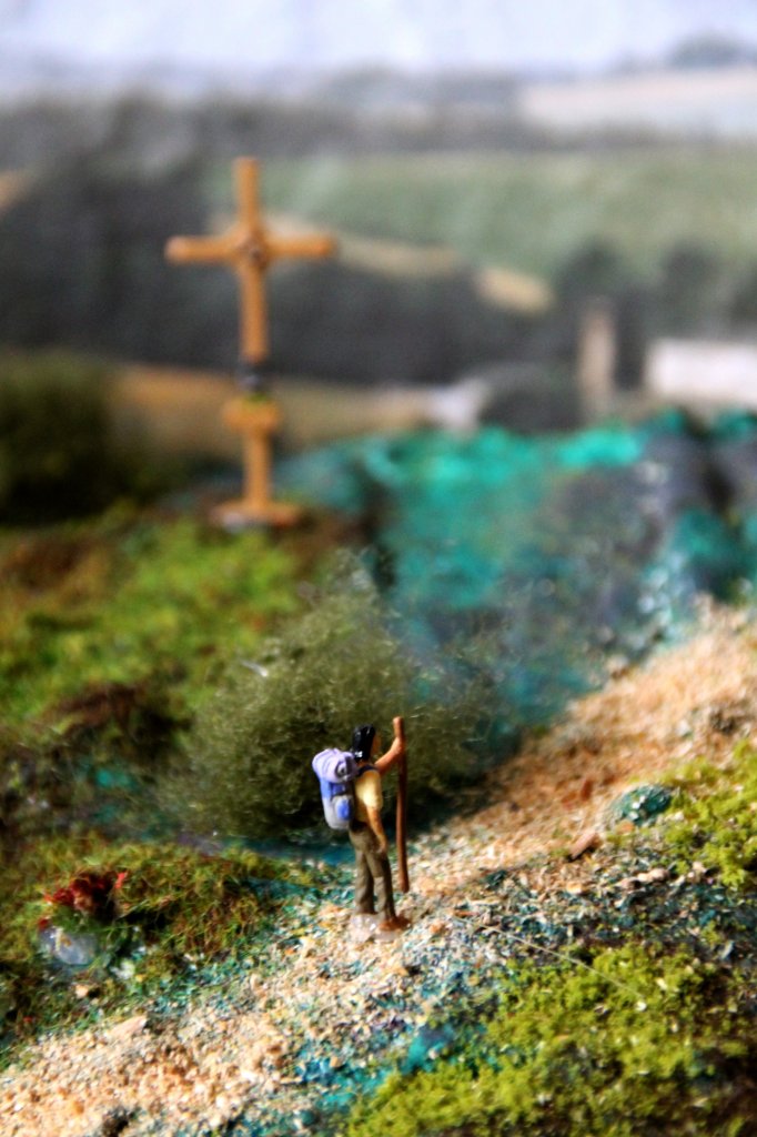 Modellbahn Szene auf der Anlage. Foto 25.10.12