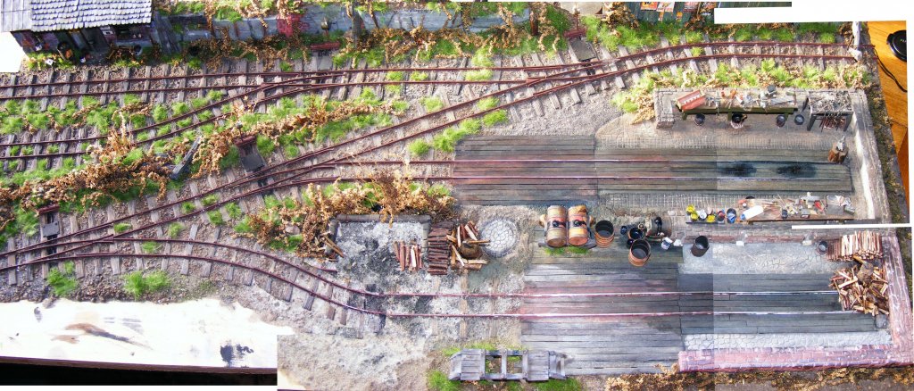 Modul einer 600mm Feld- bzw. Waldbahn - 01; gesehen bei einer Ausstellung in Wassmannsdorf