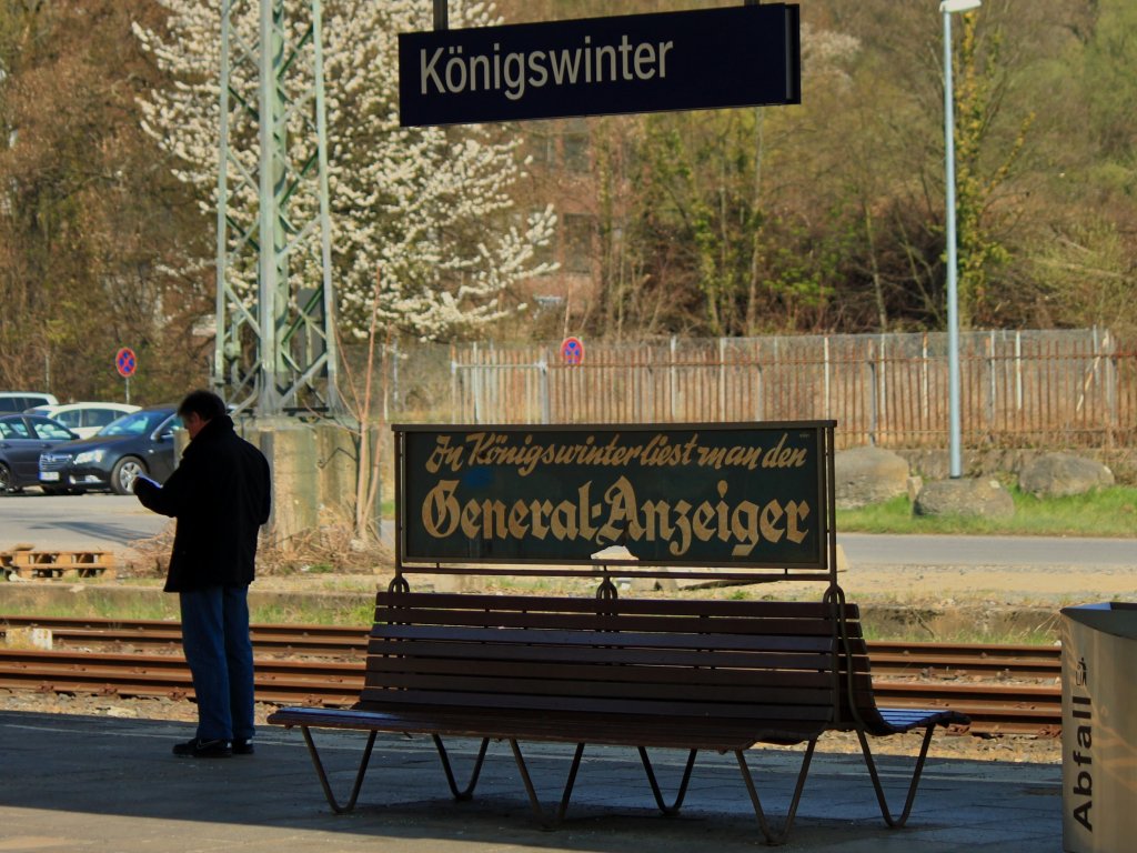 Momentaufnahme vom 03.02.2012 im Bahnhof Knigswinter.