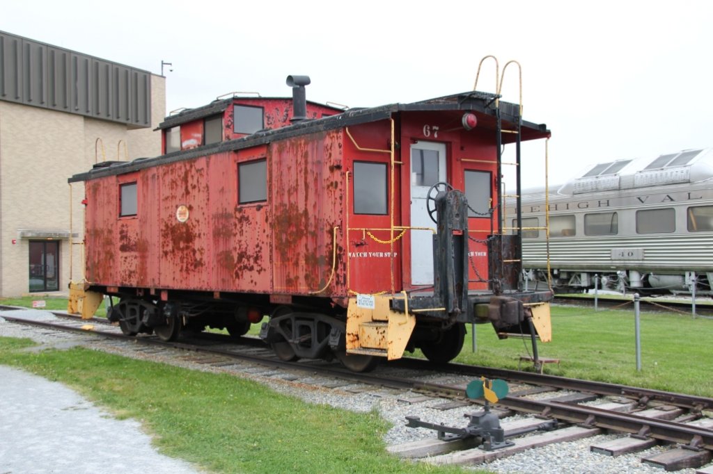 Monongahela Railroad Caboose #67 steht 14/5/2011 im Railroad Museum of Pennsylvania, Strasburg Pennsylvania. 