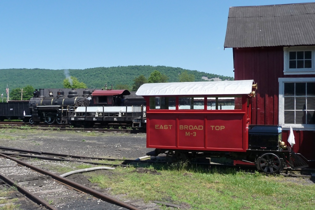 Motordraisine M-3 der EBT (Orbisonia, PA, 6.6.09). 